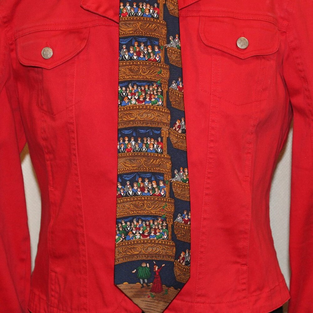 Alynn Neckwear “Bravo” 100 % Silk Tie great gift for Opera Aficiando